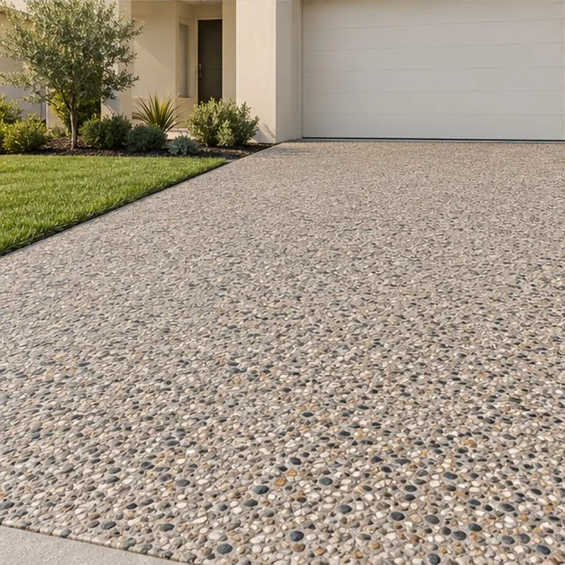 Driveways — Exposed Aggregate; representative concept