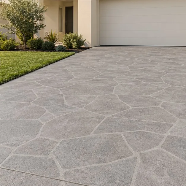 Driveways — Decorative Spray-On Concrete; representative concept