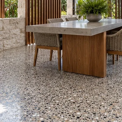 Alfresco Areas — Custom finish; representative concept