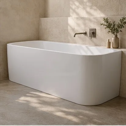 Baths — Back-to-wall; representative concept