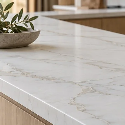 Benchtops — Porcelain; representative concept