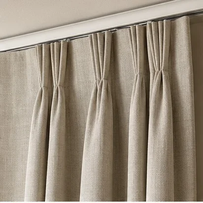Blockout Curtains — Pinch pleat; representative concept