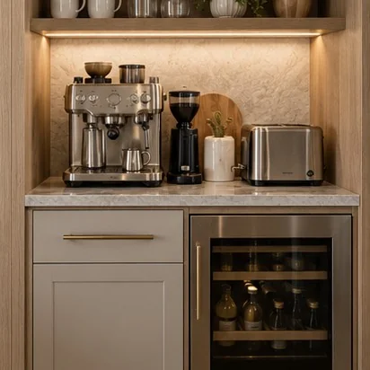 Butler’s Pantries — Appliance station; representative concept