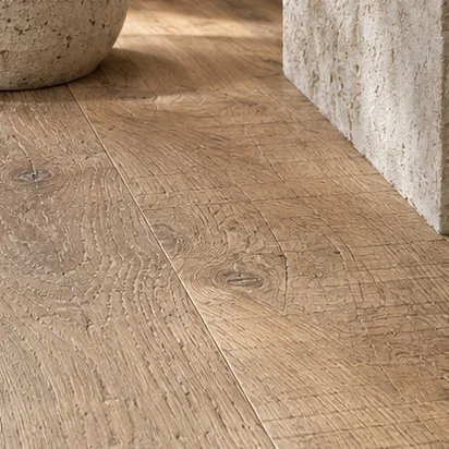 Engineered Timber — Textured oak; representative concept