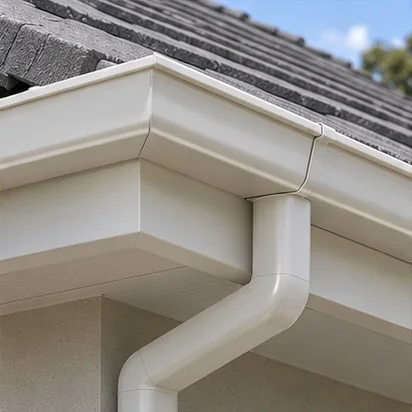 Fascia and Gutters — Light contrast; representative concept