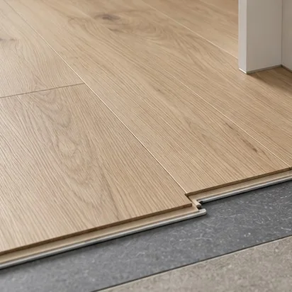 Hybrid Flooring — Light oak-look; representative concept