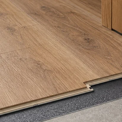 Hybrid Flooring — Warm oak-look; representative concept