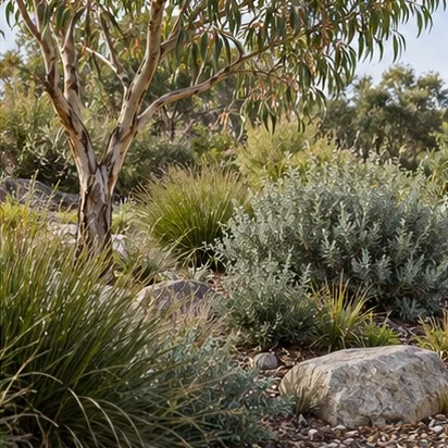 Landscaping — Native planting; representative concept