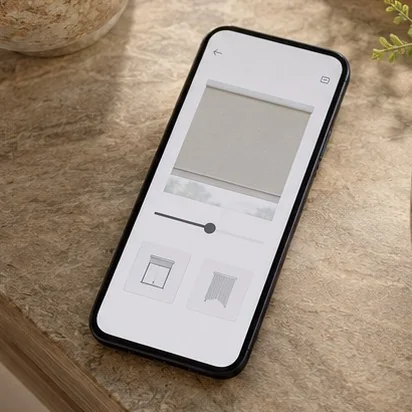 Motorised Window Furnishings — Integrated controls; representative concept