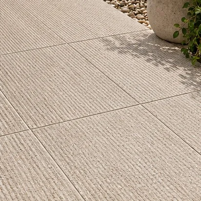 Outdoor Tiling — Textured finish; representative concept