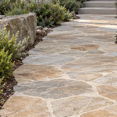 Pathways — Natural stone; representative concept