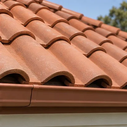 Roofing — Terracotta tiles; representative concept