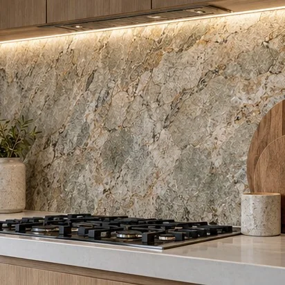Splashbacks — Natural stone; representative concept